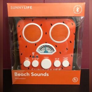 Sunnylife Beach Sounds Port. Radio Spk Retro Watermelon smart phone or tablet